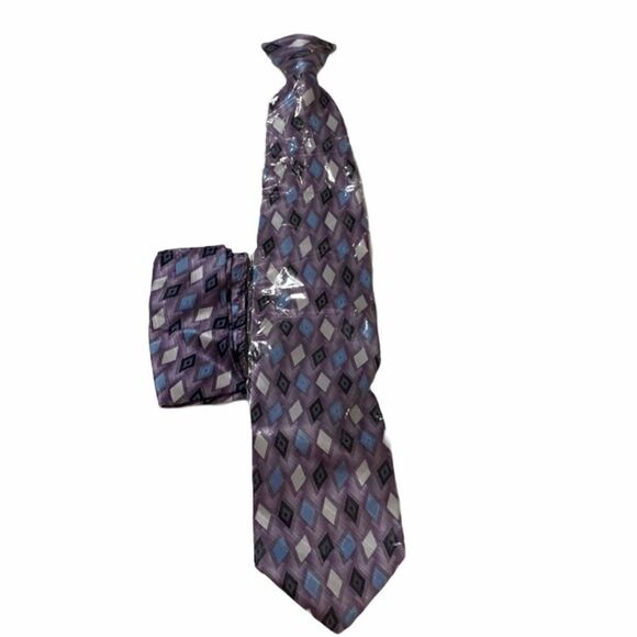 ( J. BLADES & CO.) vintage clip-on tie set - Picture 3 of 7